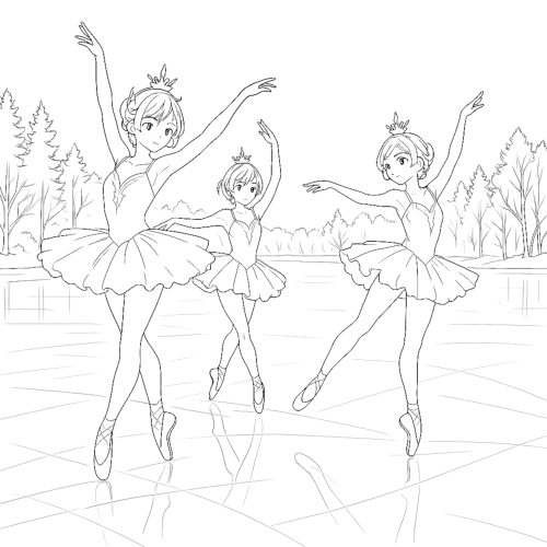The Nutcracker – A Coloring Journey Coloring Book example