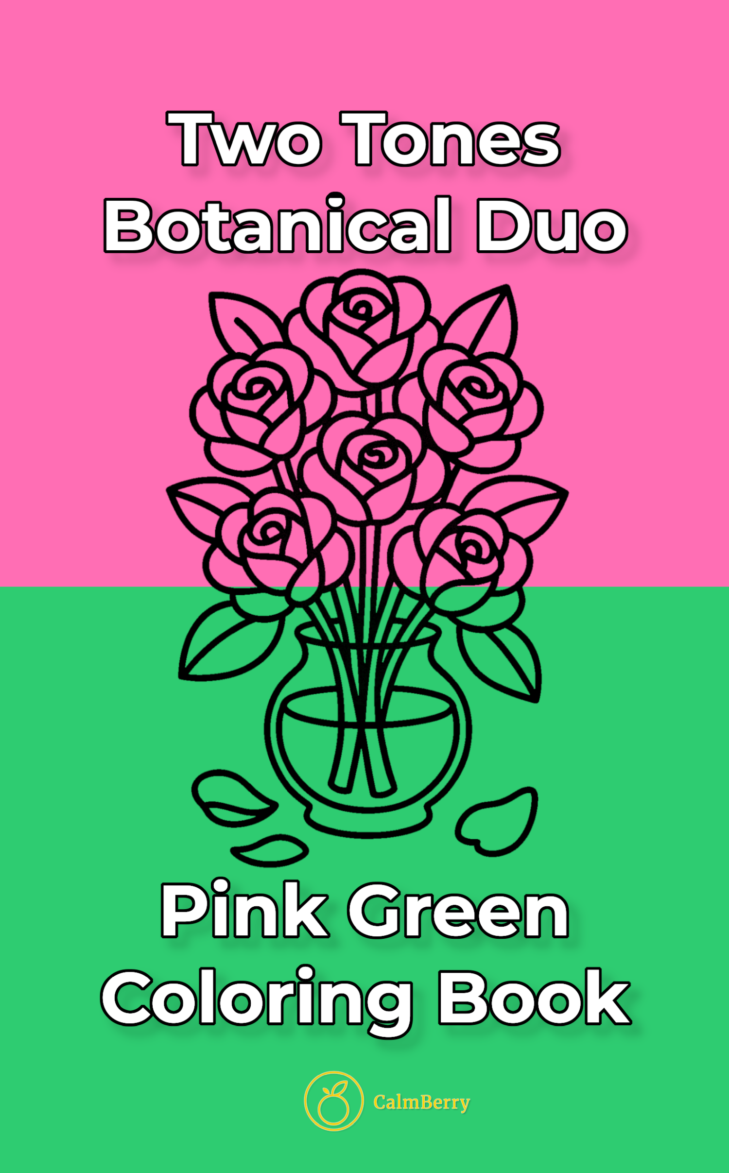 Botanical Duo Two Tones Coloring Book Cover