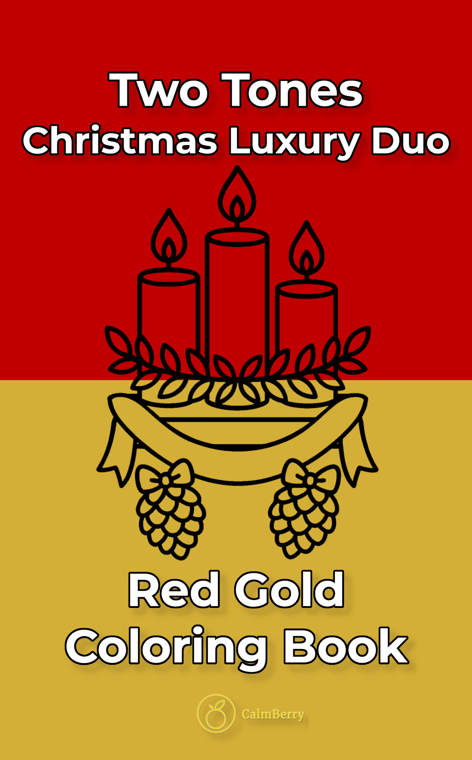 Christmas Luxury Duo Two Tones Coloring Book Cover