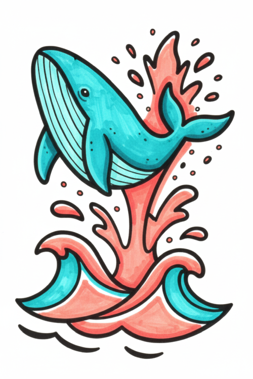 Ocean Duo Two Tones Coloring Book Interior