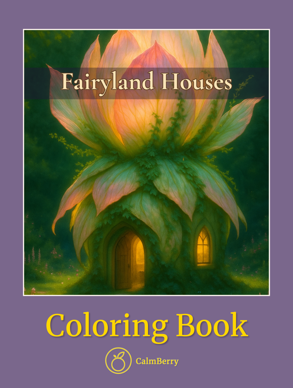 Fairyland Houses Coloring Book Cover