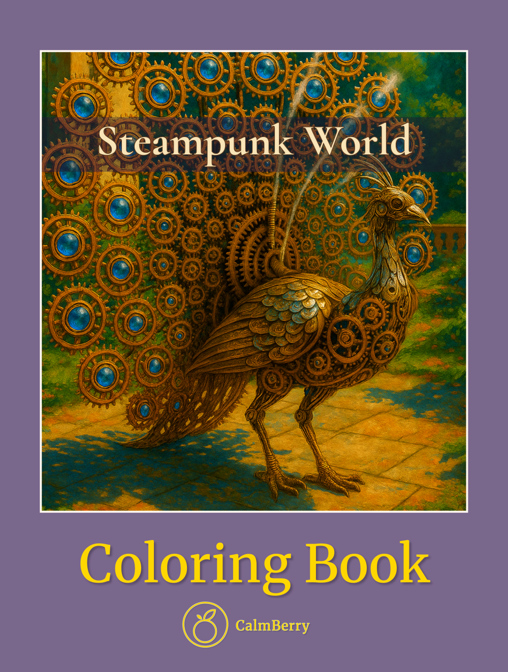 Steampunk World Coloring Book Cover