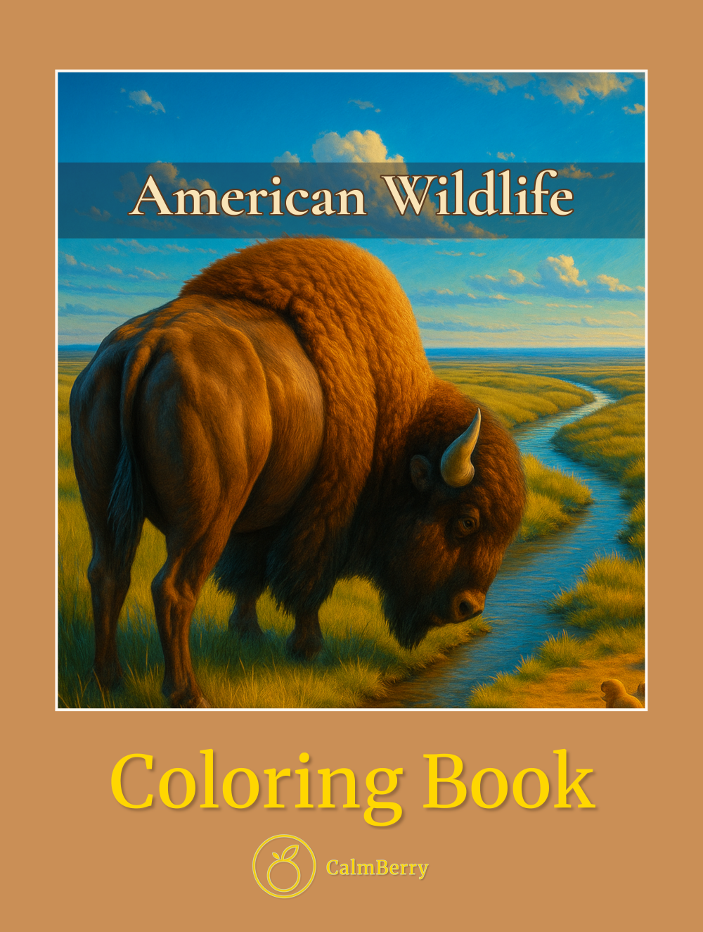 American Wildlife Coloring Book Cover