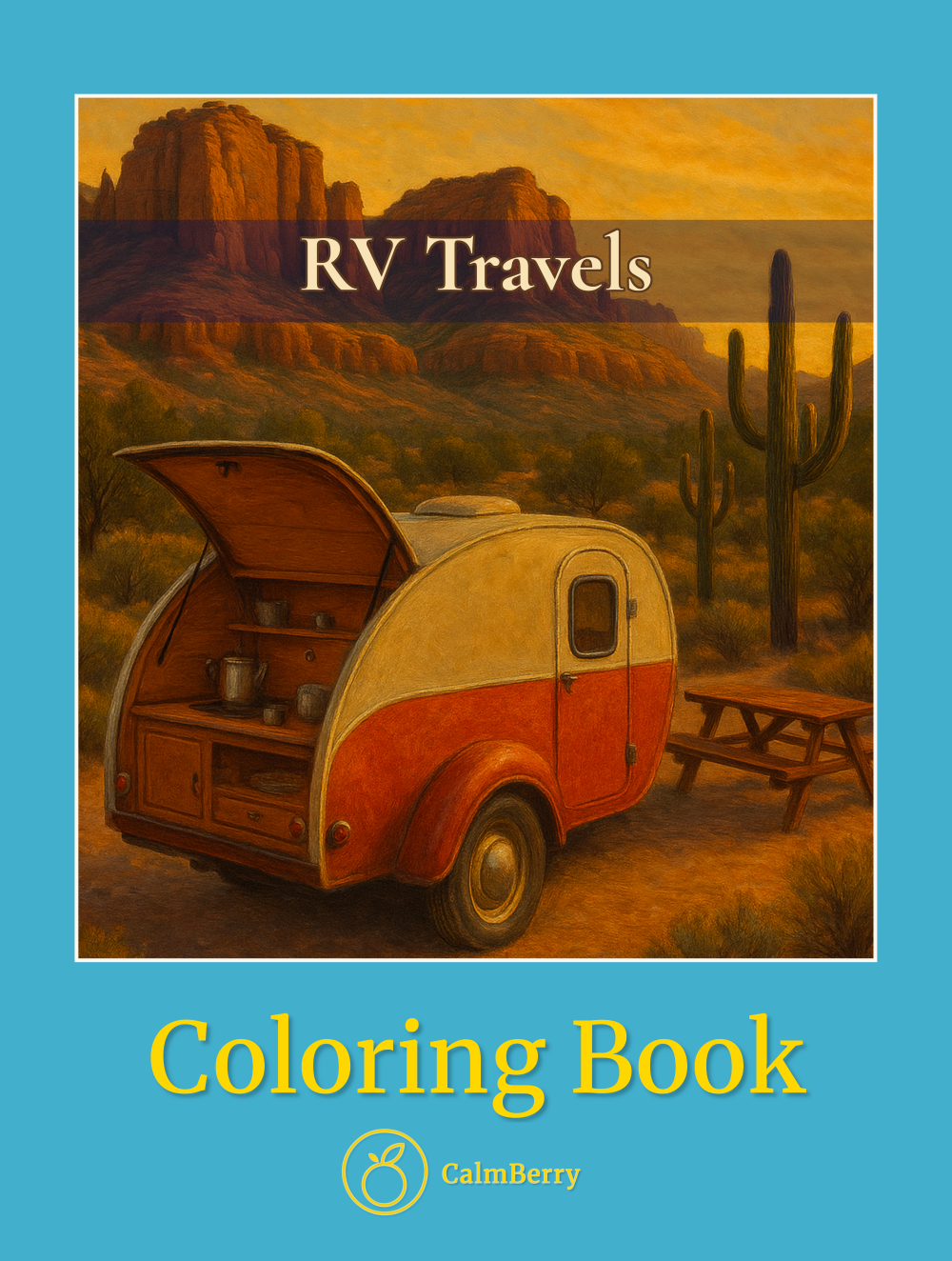 RV Travels Coloring Book Cover