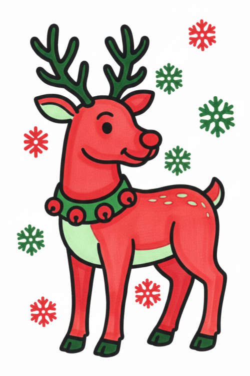 Christmas Classic Duo Two Tones Coloring Book Example