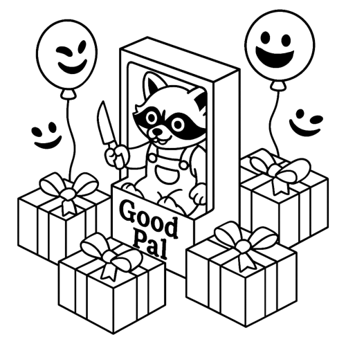 Cute and Slice Coloring Book example