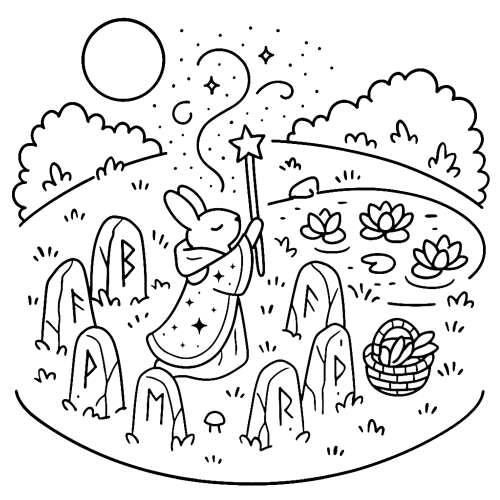Cute Adventure Coloring Book example