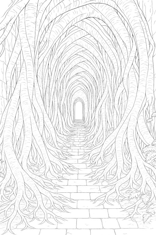 Hidden Amazonia Coloring Book Page