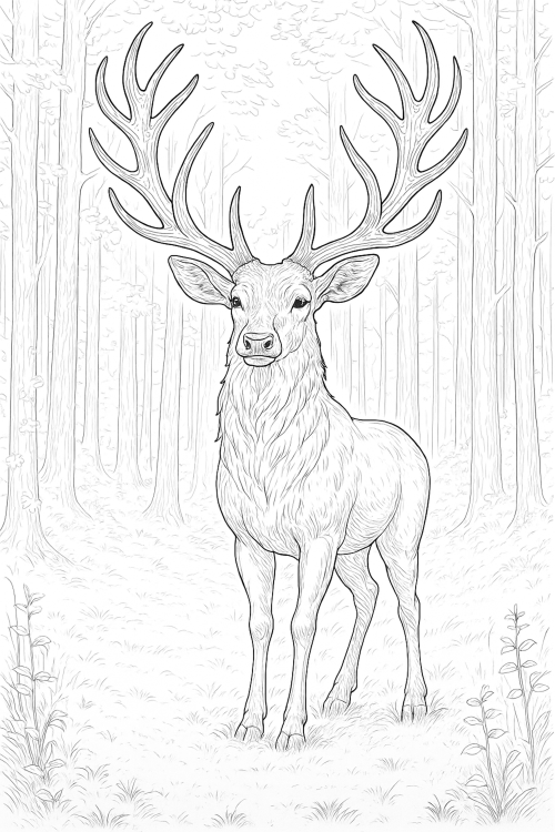 Mythical Creatures Coloring Book Page