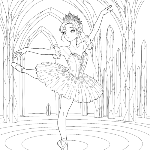 The Nutcracker – A Coloring Journey Coloring Book interior
