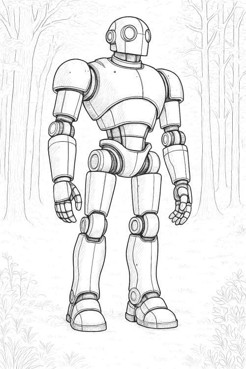 Steampunk World Coloring Book Page