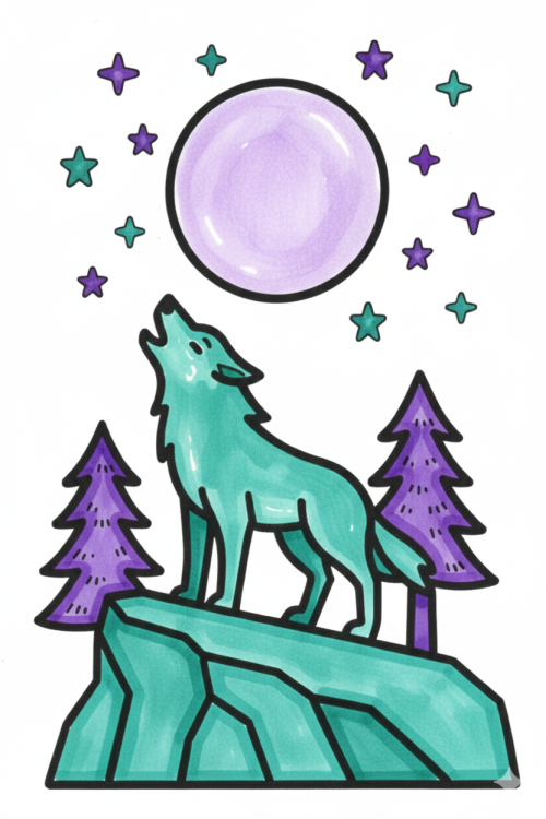 Mystic Duo Two Tones Coloring Book Example