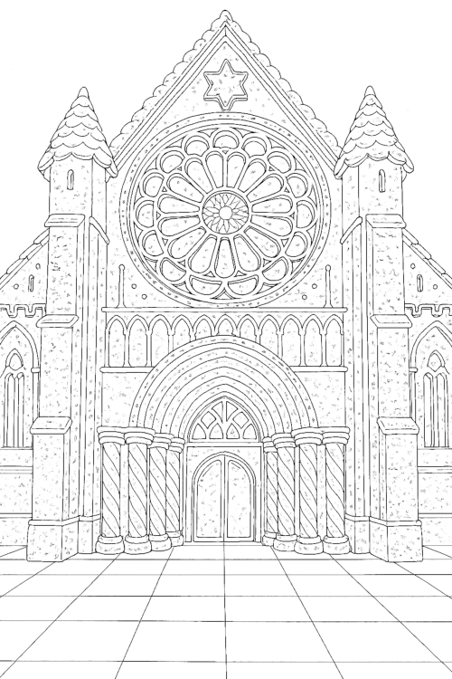 Holidays Gingerbread Village Coloring Book Interior