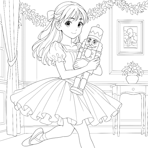 The Nutcracker – A Coloring Journey Coloring Book page