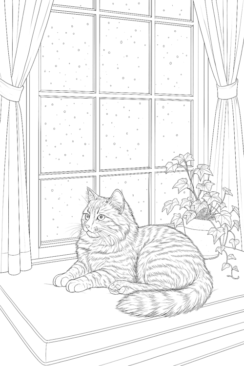 Cozy Christmas Homes – Hygge Interiors Coloring Book Interior