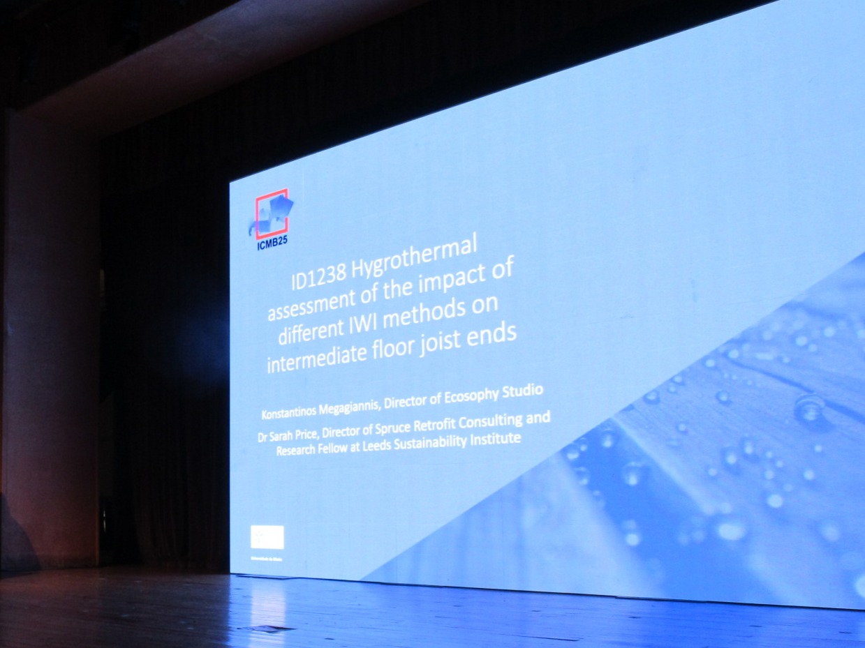 Ecosophy Studio at the International Conference for Moisture in Buildings (ICMB25)