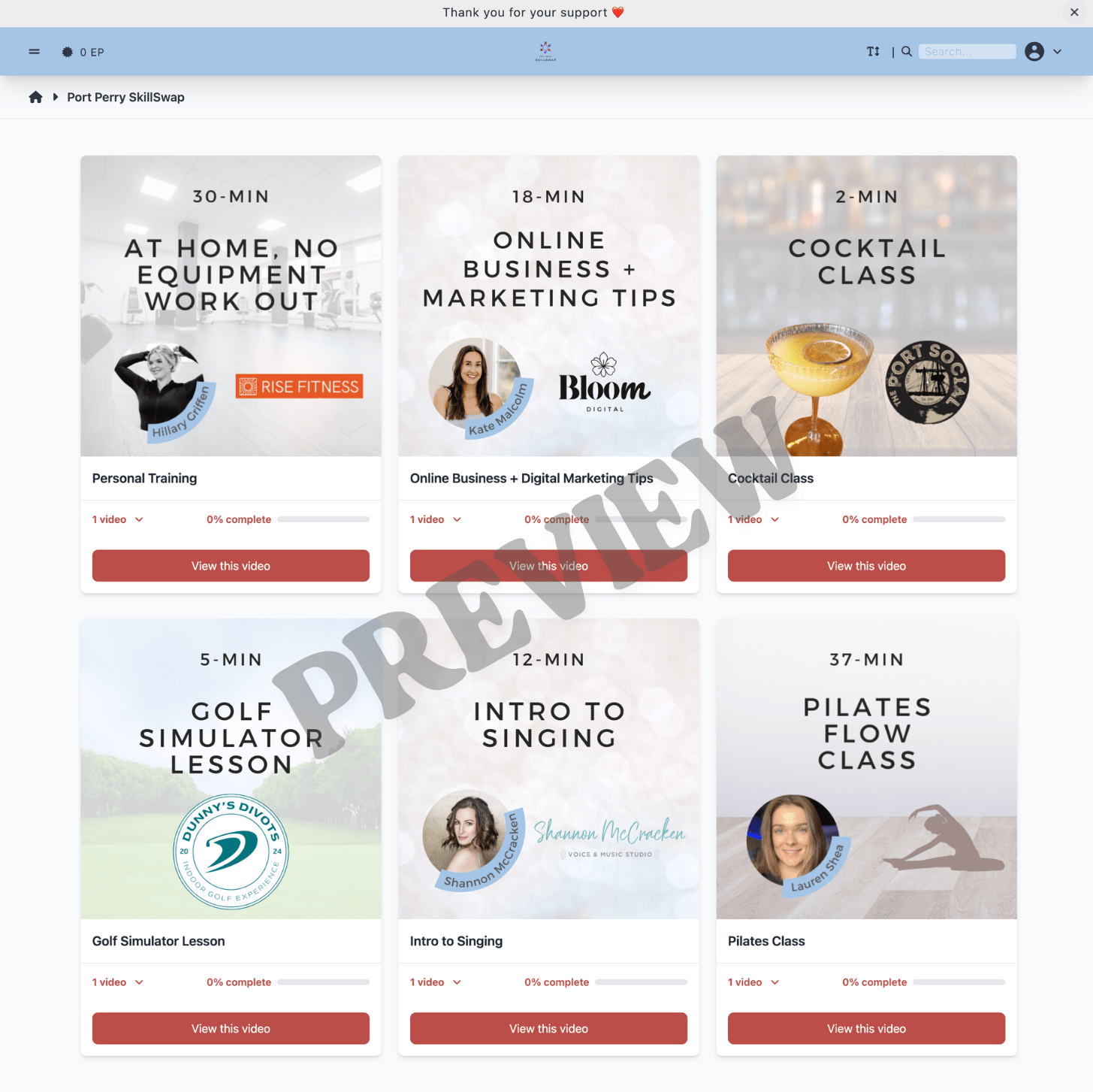 SkillSwap Library Preview
