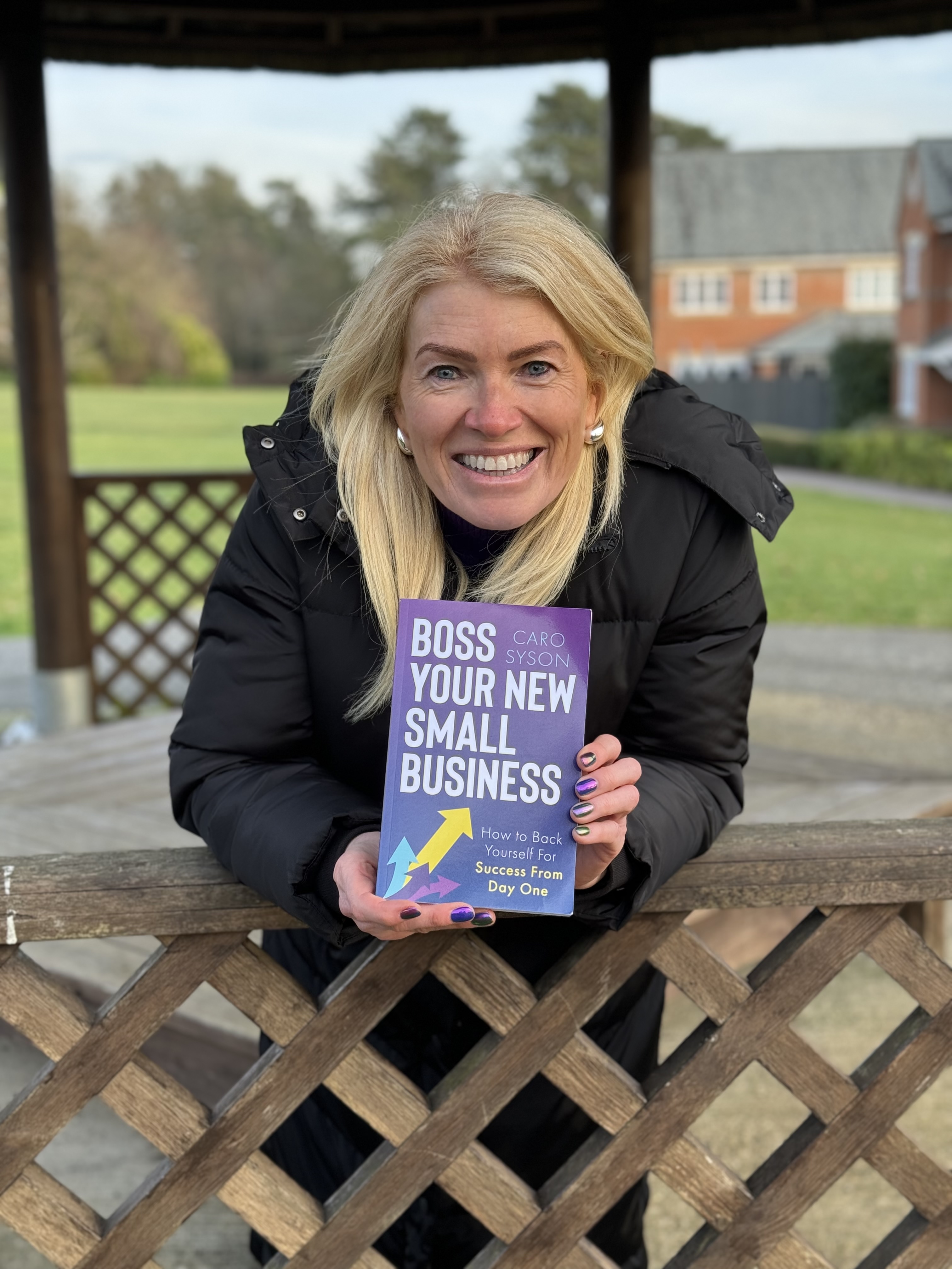 Caro Syson bestselling author of Boss Your New Small Business and podcast host speaking about business growth