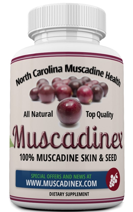 Muscadinex muscadine grapeseed health supplement on Amazon.