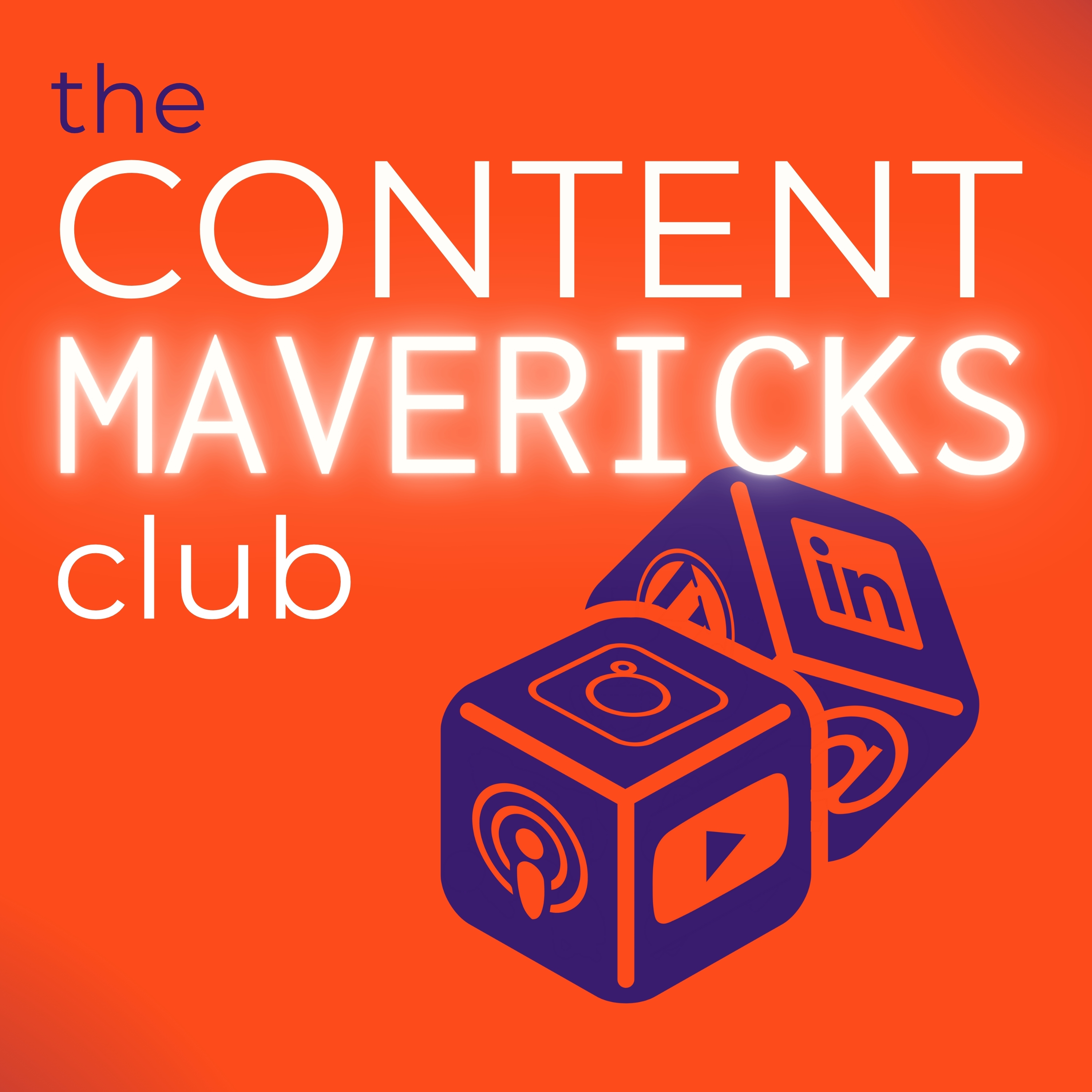 The Content Mavericks Club podcast cover art.