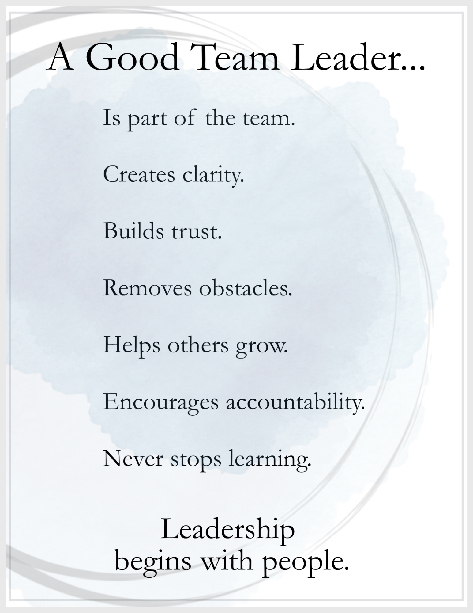 A Good Leader Tool