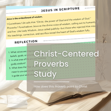 Jesus in Scripture - Christ Centered Proverbs Study