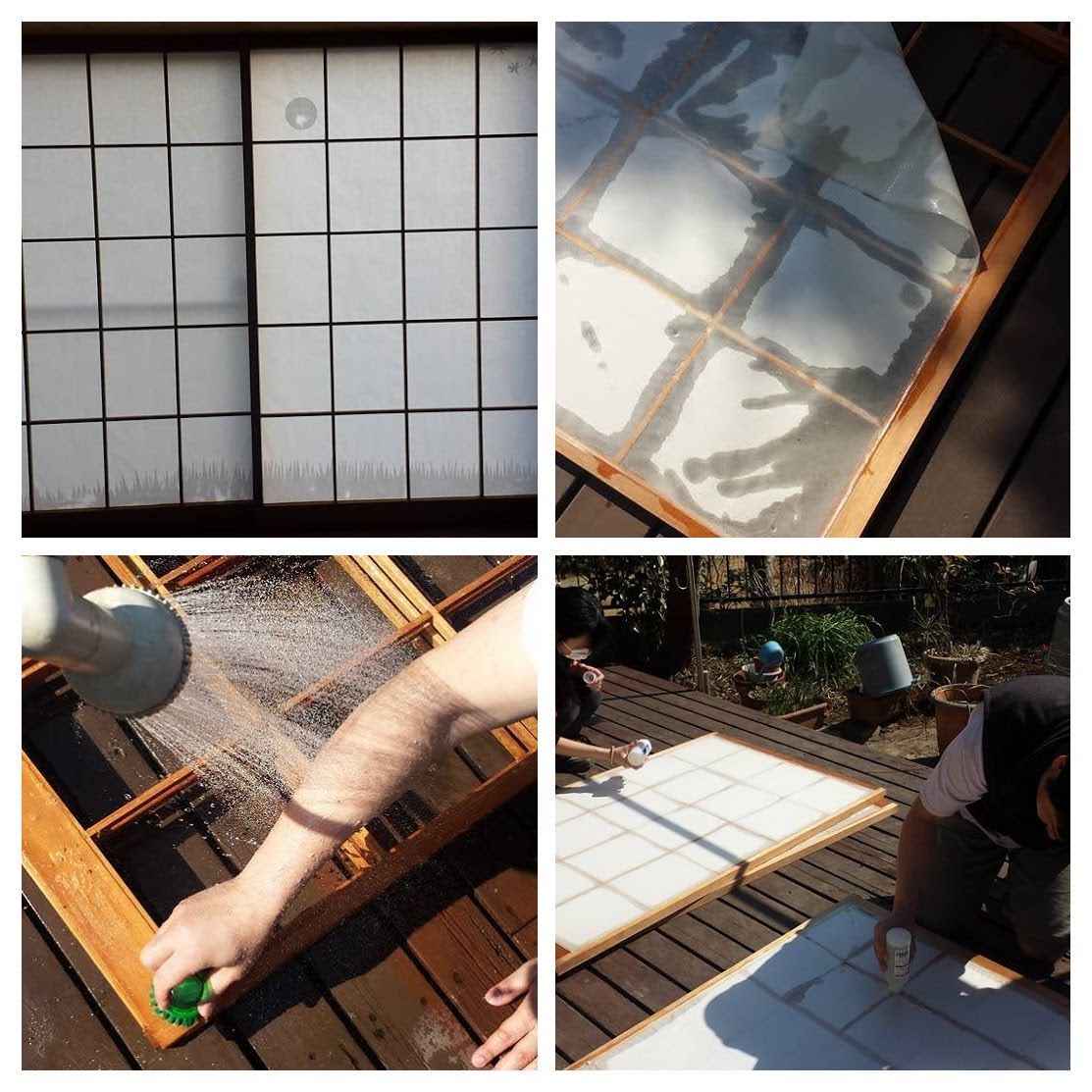 Doing Little Jobs Around the House: Repairing Shoji After Winter