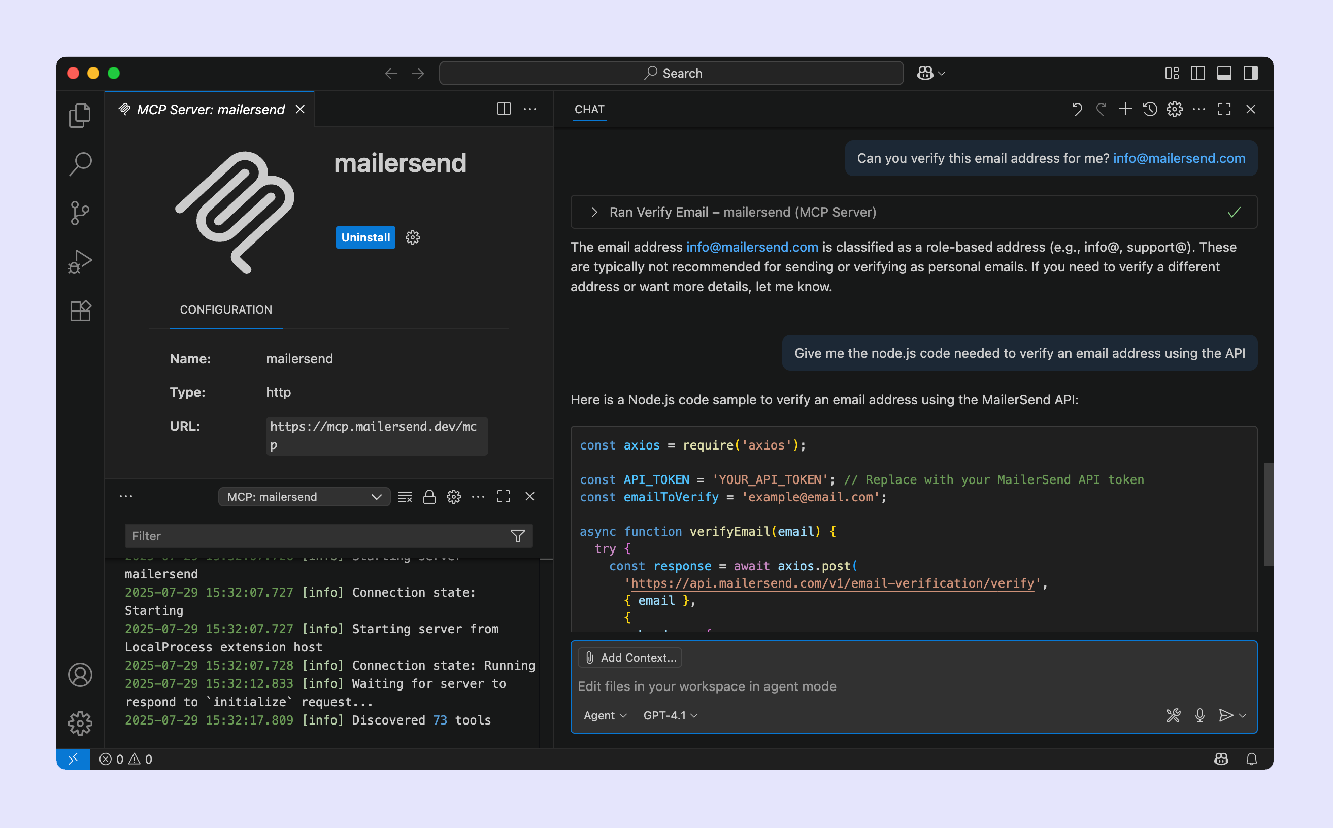 An example of a Google Action and Highlight appearing at the top of an email.