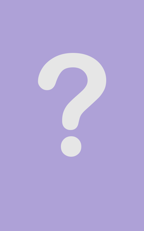 white question mark on purple background