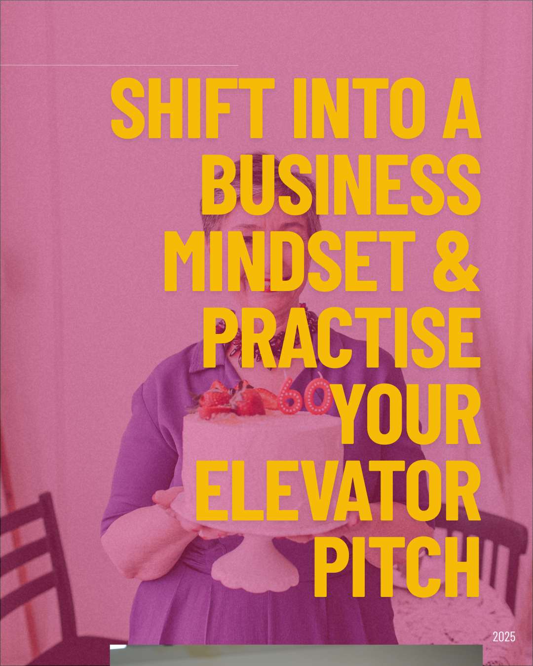 cover image for "Get into a business mindset and practise your elevator pitch"