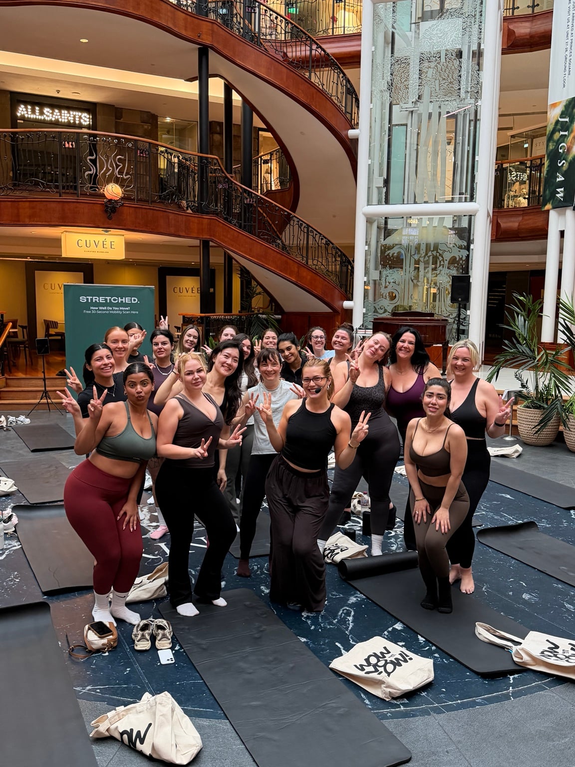 Group after a Jacks Keith wellness event