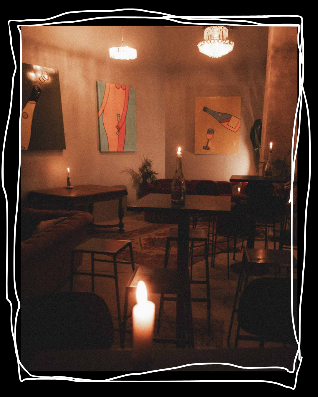 SUHE Bar & Venue Chandelier area @ Manufaktuuri