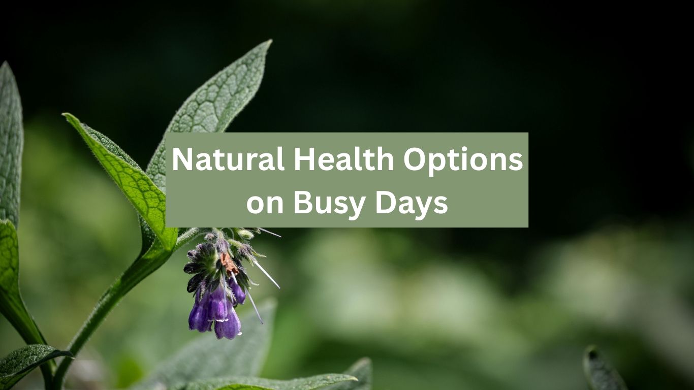 Natural Health Options on Busy Days