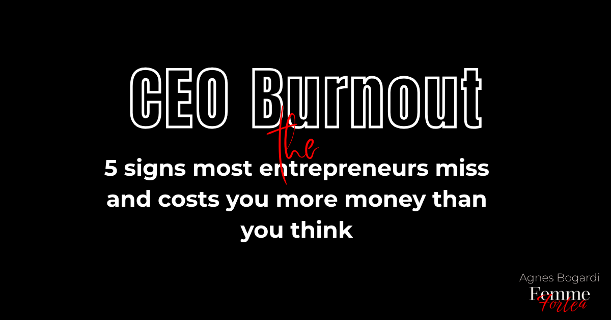 5 Hidden Signs of CEO Burnout (And How It's Quietly Costing You Money)