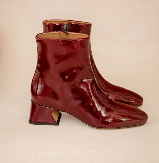Bobbies, bottines Eline bordeaux