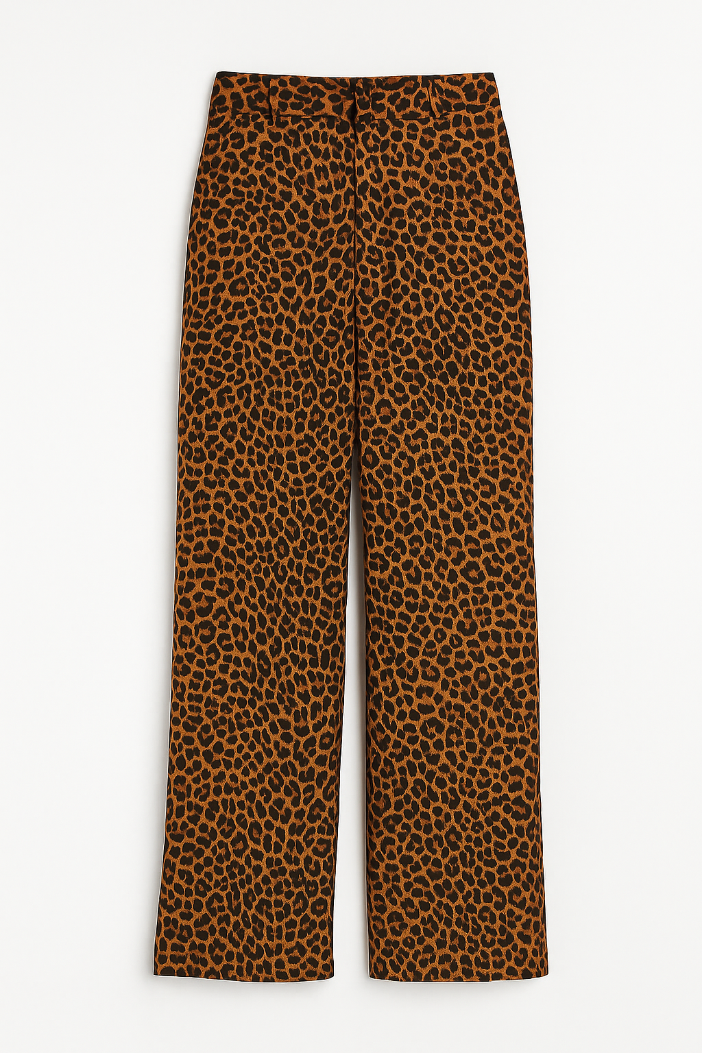 Pantalon ANGE, imprimé léopard, 100 % soie