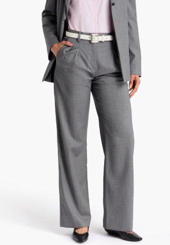 Pantalon large en laine, tailles XS à XL