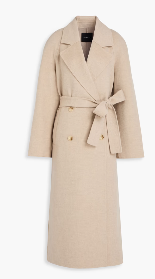 Manteau en laine anthracite