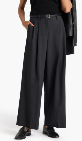 THEORY, pantalon large en laine