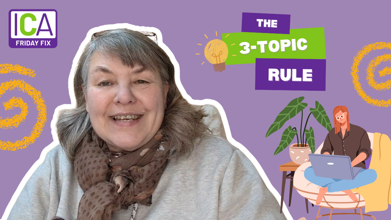 Unlock Your Content Flow: Why Less Is More with the 3 Topic Rule