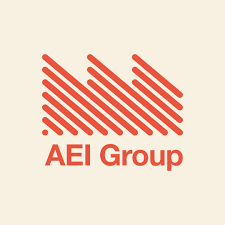 Logo of AEI Group, one of the companies Farhana Aboo has worked with as a marketing expert