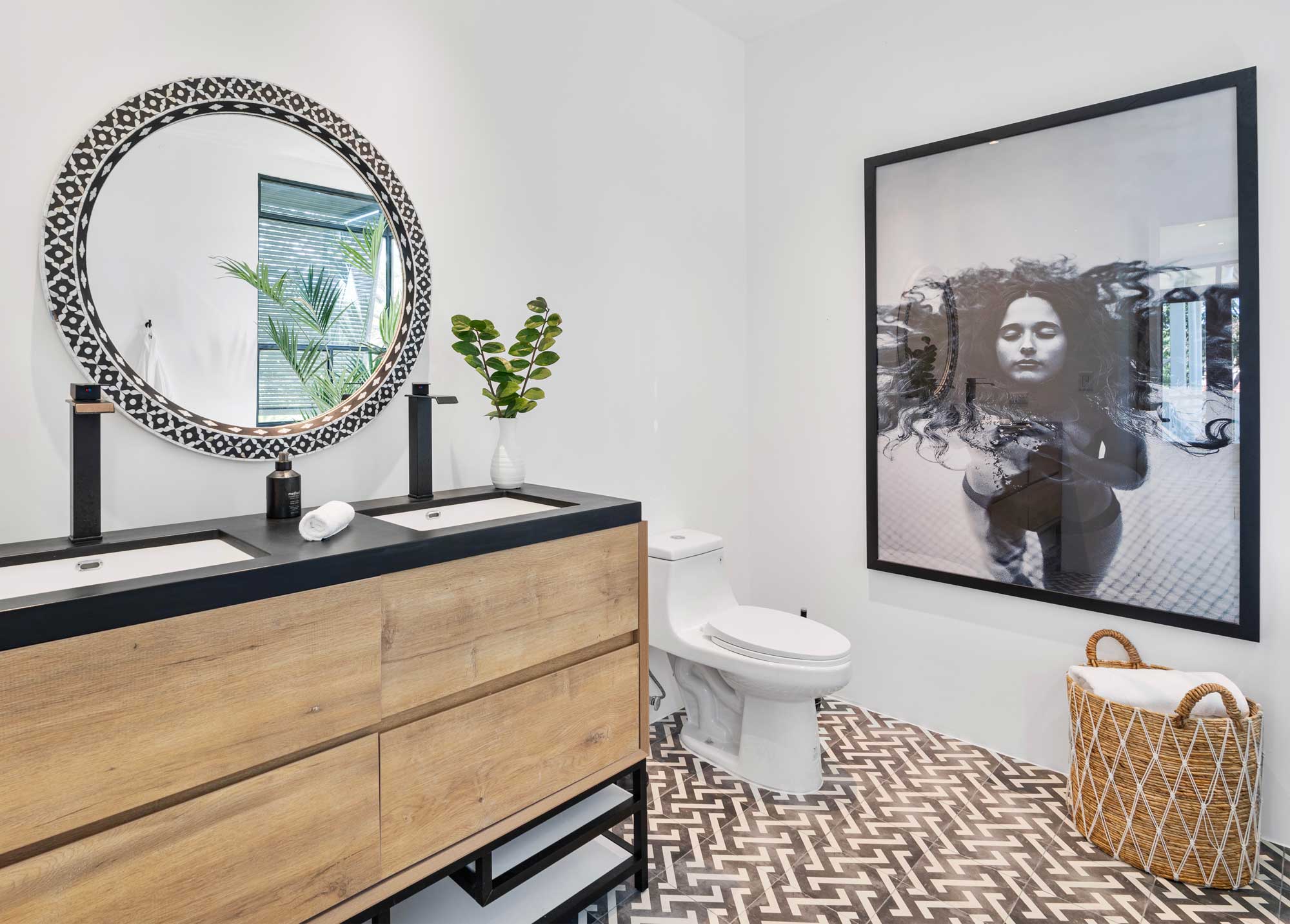 Modern bathroom interior