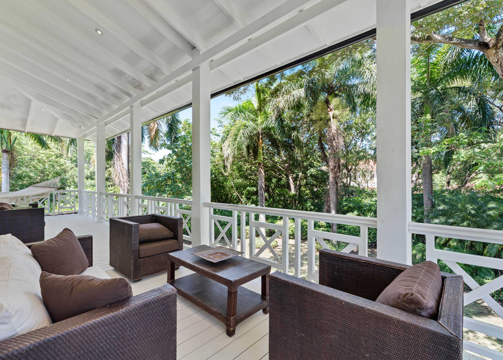 Balcony with tropical views