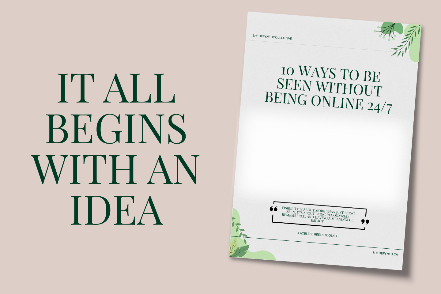 Free Visibility Checklist PDF by SheDefynedCollective