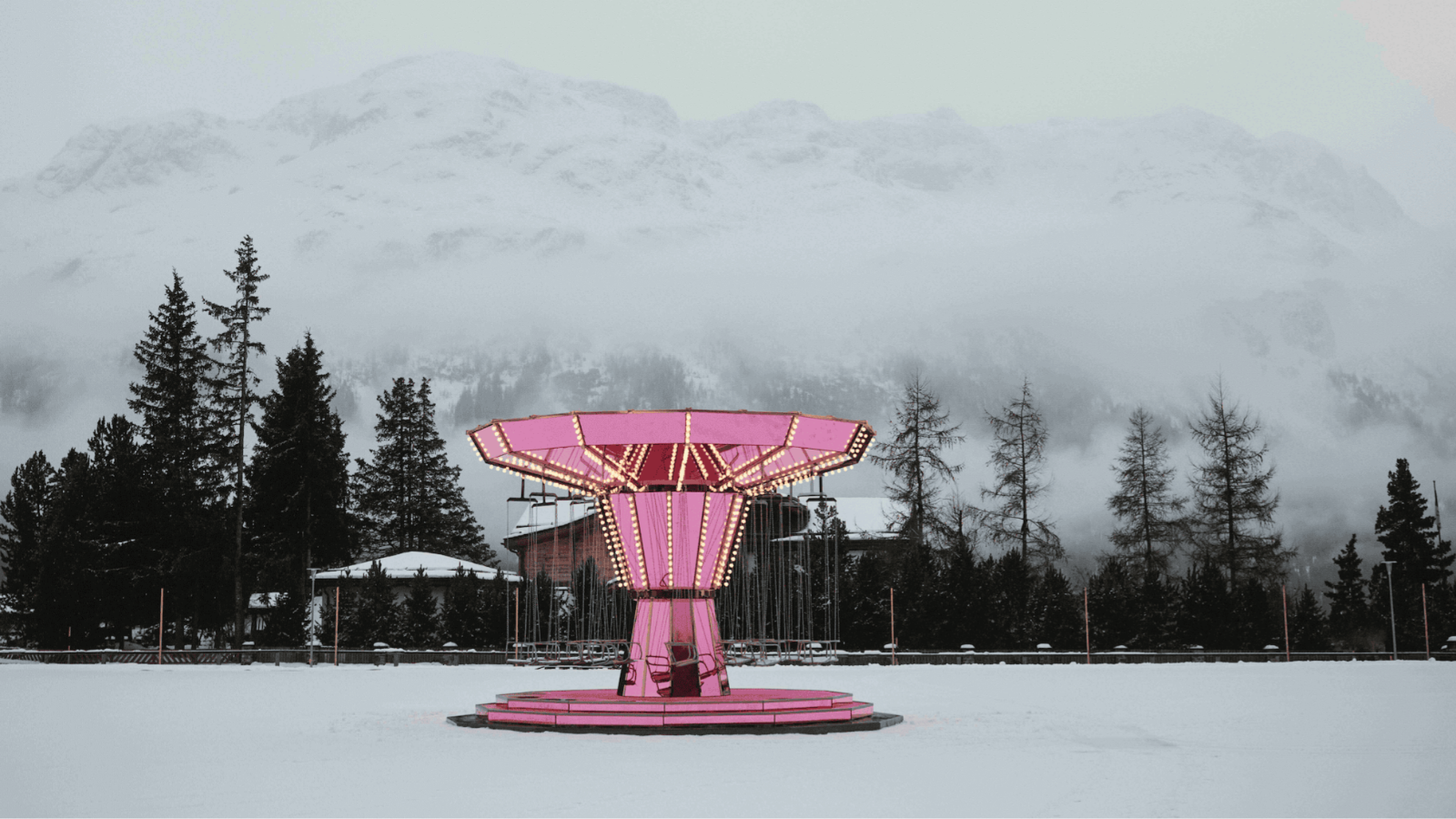 Take a Spin on the 'Pink Mirror Carousel'
