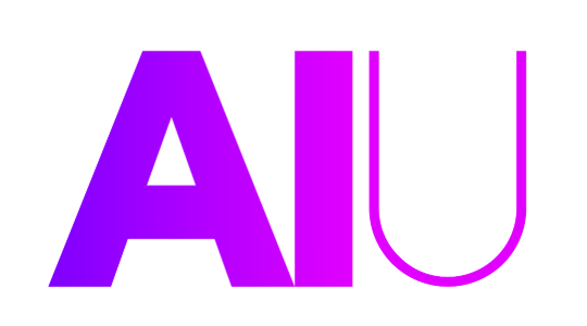 Logo for AIU, an independent learning company specializing in human-centered AI training