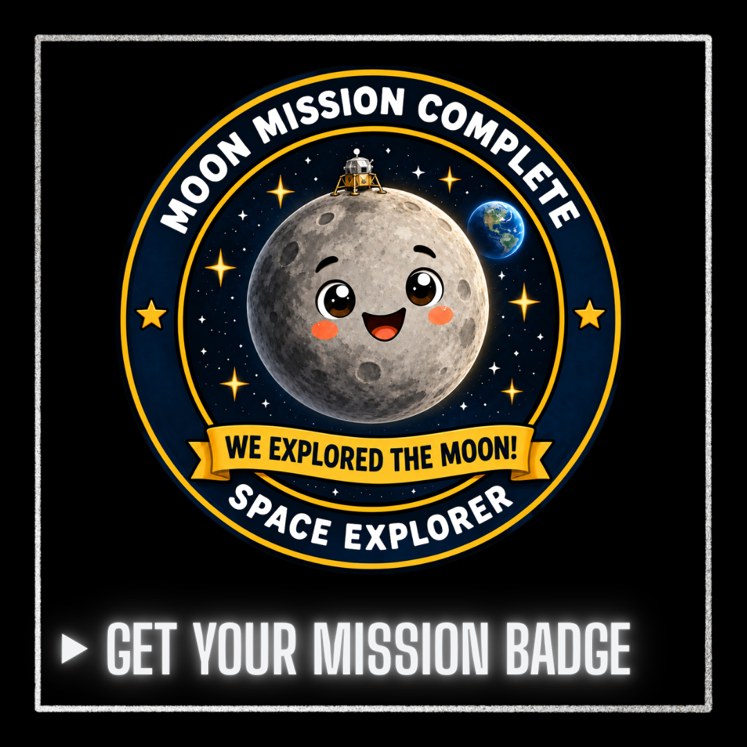 Download the Space Explorers Moon mission badge
