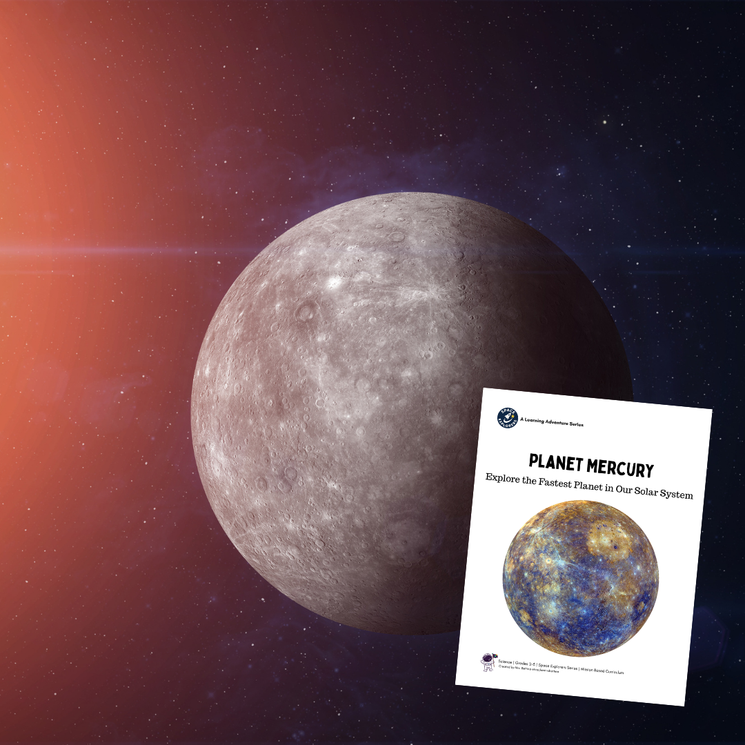 Printable Mercury science unit with reading, activities, STEM, and vocabulary