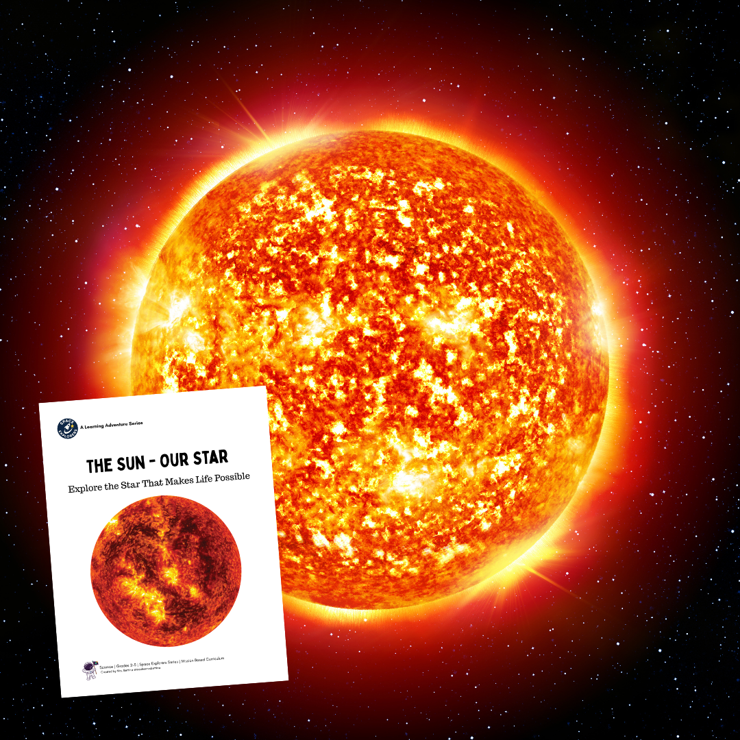 Printable Sun science unit with reading, investigations, STEM, vocabulary, and Kahoot
