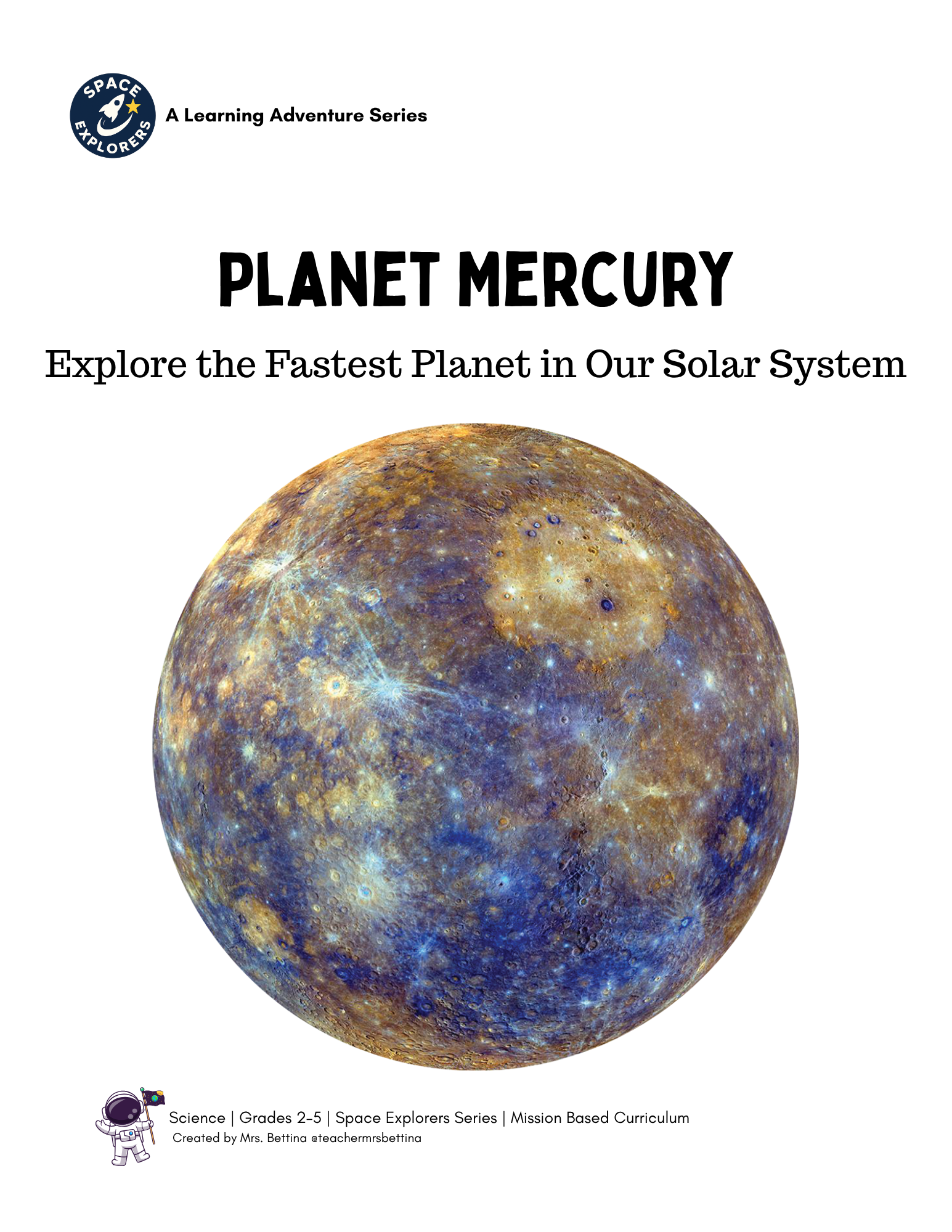Printable Mercury science unit for elementary students